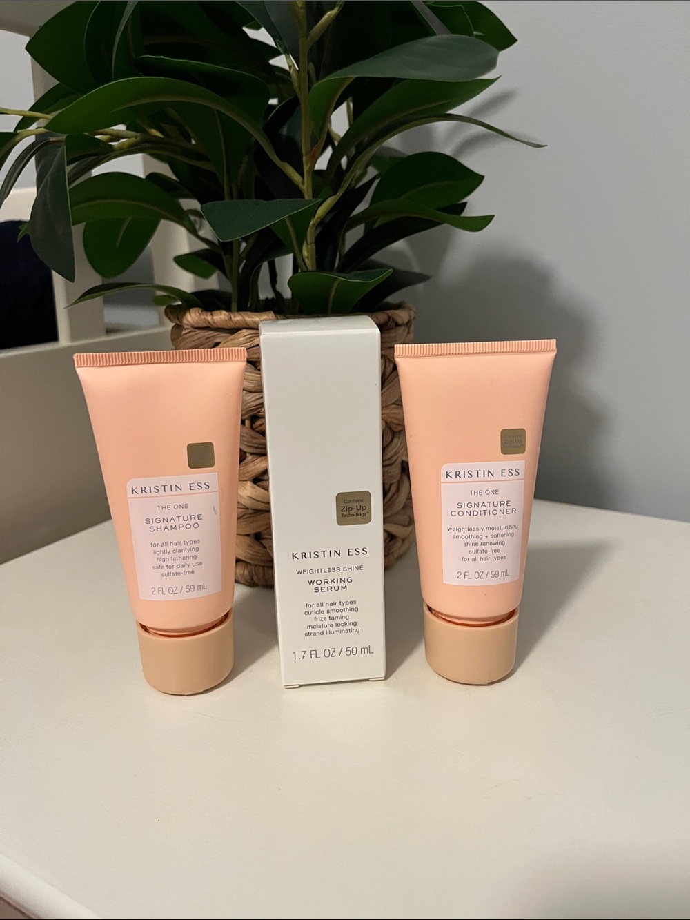 Kristin Ess The One Signature Shampoo, Conditioner and Weightless Shine Serum